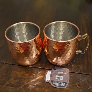 Thirstystone Copper Hammered Mugs